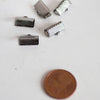 EP Embouts ruban métal metalgun à pincer,fournitures noires,création bijoux,finition ruban,finition chaine,x 10,1cm G286