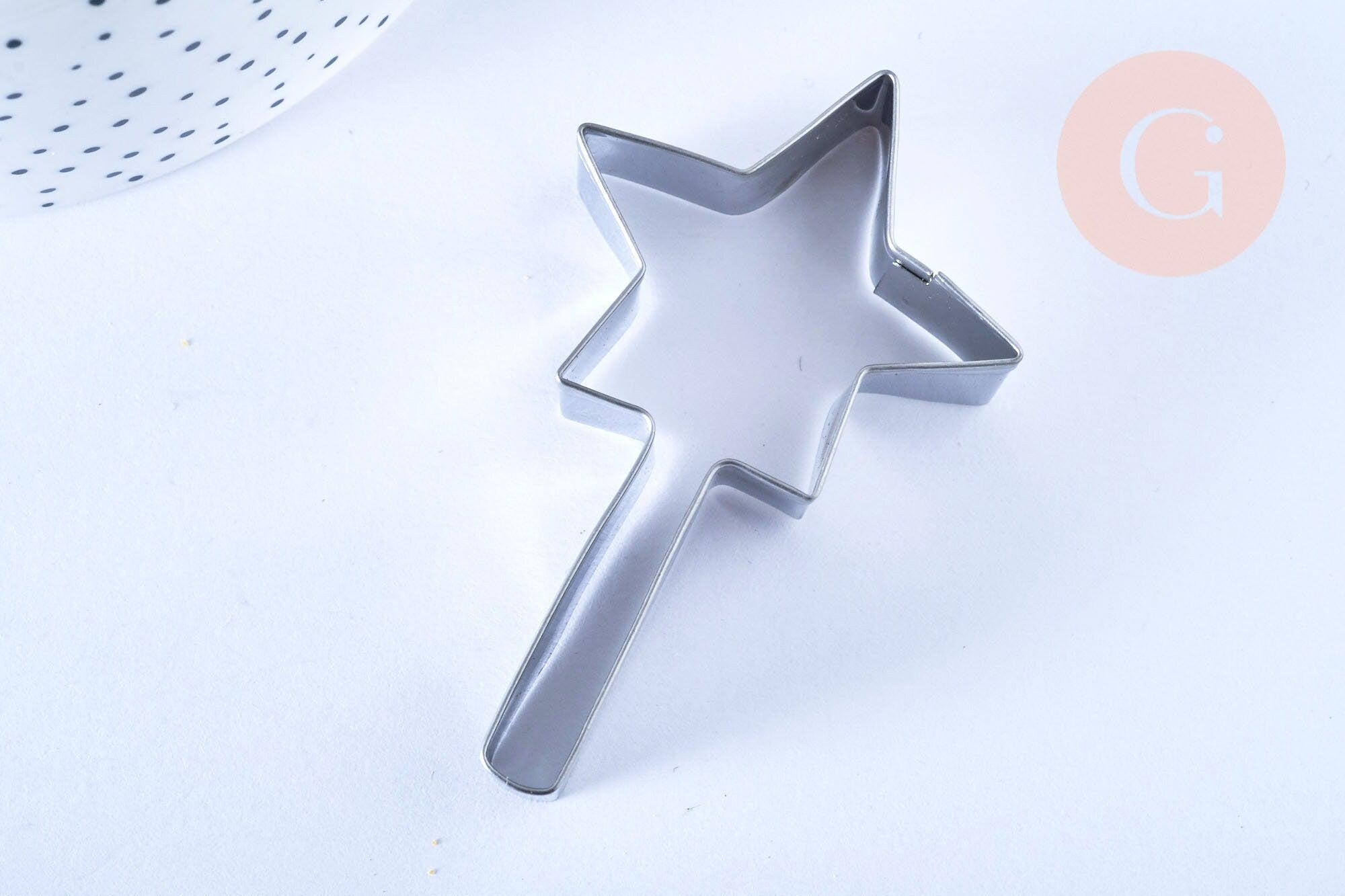 EP Emporte-pièce baguette magique, Moule patisserie, emporte-pièce en acier inoxydable pour gateau et loisirs créatifs,7.4cm, x1 G4997