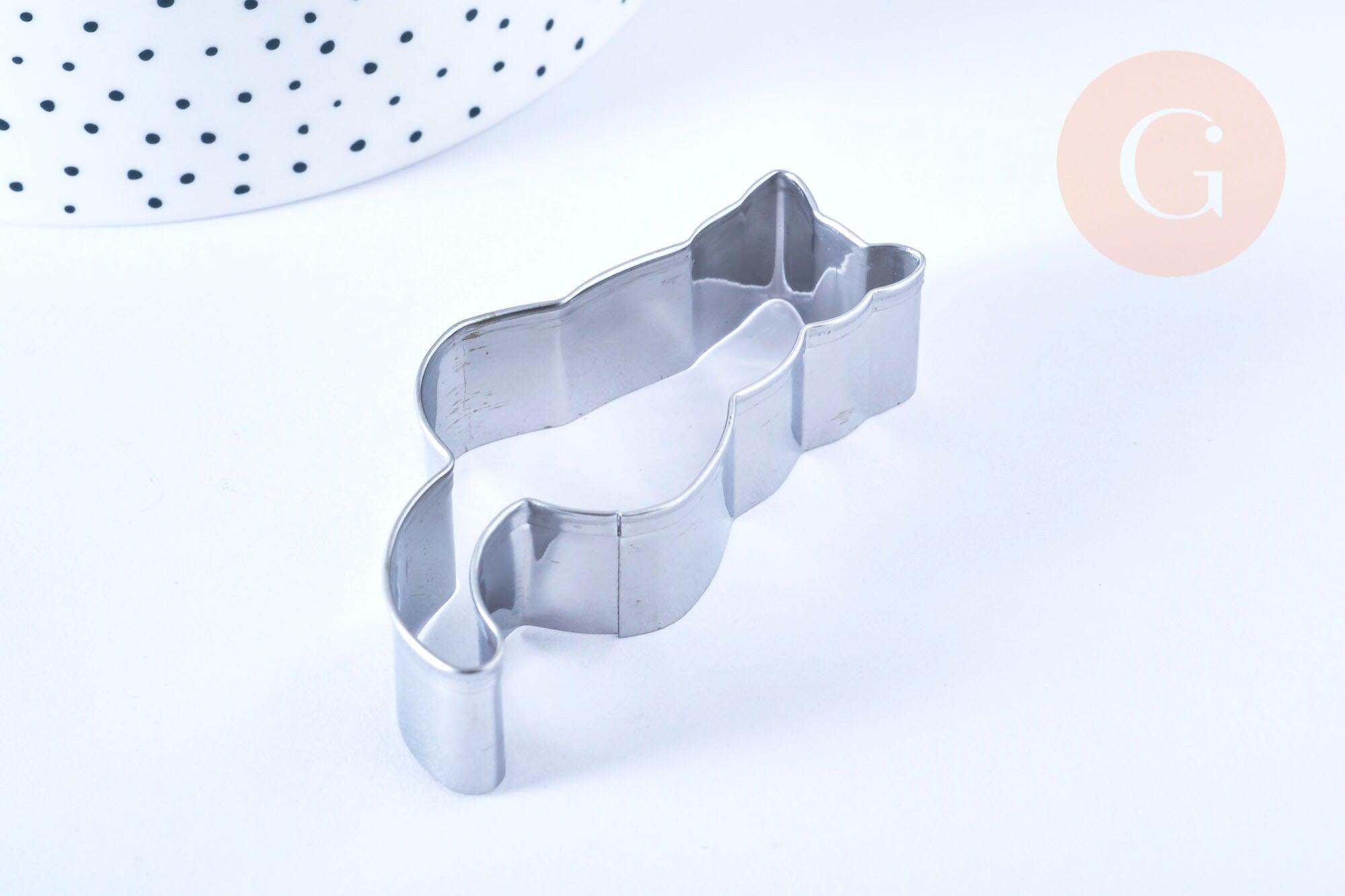 EP Emporte-pièce chat patisserie en acier inoxydable pour cuisine 6.9cm, x1 G5101