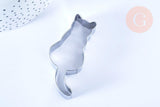 EP Emporte-pièce chat patisserie en acier inoxydable pour cuisine 6.9cm, x1 G5101