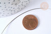 EP Fil d'acier inoxydable platine argenté 0.6mm, x1 mètre (G7055)
