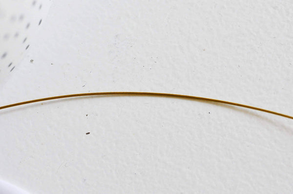 EP Fil nylon 2m métallique acier doré 0,6mm G3791