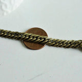 EP Grosse chaine bronze, création de bijoux, Chaine plate bronze, fourniture créative, grosse chaine, chaine bronze,maille 6mm, 1 mètre-G1929