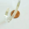 EP Manchette réglable laiton Plaqué argent 925, fournitures créatives, bracelet argent, création bijoux, plaqué argent,argent 925, 6mm