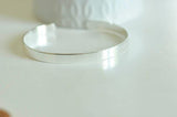 EP Manchette réglable laiton Plaqué argent 925, fournitures créatives, bracelet argent, création bijoux, plaqué argent,argent 925, 6mm