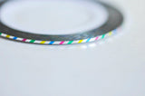 EP Masking tape ongles rayé multicolore,outil manucure,masking tape,adhésif papier, scrapbooking,nail art, décoration,1mm x 20mètres,G2533