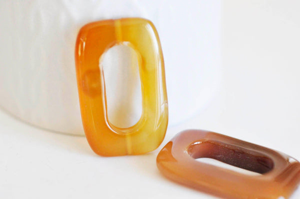 EP NE PAS RENOUVELER Pendentif rectangle agate, pendentif pierre agate naturelle, 40mm, x1 G0715