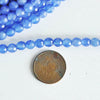 EP NE PAS RENOUVELER Perle agate bleue, perle agate naturelle pierre,perle facette,6mm,fil de 36cm G889