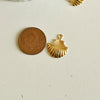 EP Pendentif Coquillage laiton doré 19mm, x1 (G0134)