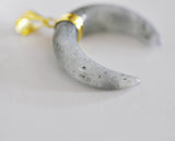 EP Pendentif Lune Labradorite naturelle 32mm (G2380)