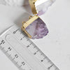 EP-Pendentif améthyste brute naturelle violette 20mm-G0787