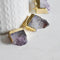 EP-Pendentif améthyste brute naturelle violette 20mm-G0787
