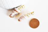 EP Pendentif coquillage beige spirale doré, pendentif doré,Pendentif coquillage bijoux,coquillage bijou,coquillage or,38mm, x1,G2665