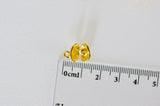 EP Pendentif coquillage doré , fourniture créative, pendentif coquillage,création bijoux, coquillage doré, pendentif doré, 15mm, x 2