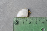 EP Pendentif corne pierre de lune naturelle 20.5mm x1 G6310