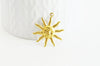 EP-Pendentif médaille soleil laiton brut 24mm, x 2,G3425