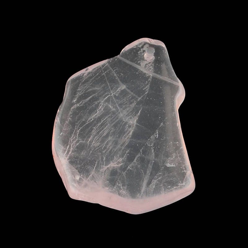 EP Pendentif quartz rose, fournitures créatives, pierre brute, création bijoux, pendentif pierre, pierre naturelle, quartz naturel,quartz rose