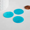 EP-Pendentif rond nacre turquoise, pendentif coquillage, coquillage bleu,création bijoux, 30mm, x1-G0720