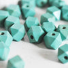 EP Perle bois vert hexagonale,fournitures créatives, perles bois,création bijoux,perle hexagone,Perles géométriques,11mm, x 5- G6052