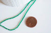 EP Perle émeraude 2mm,emeraude synthétique, perle pierre,bijou pierre,pierre précieuse,perles bijoux,2mm,fil 160 perles-G469