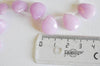 EP Perle goutte jadeite rose facetté,jadeite naturel,perle jadeite,perle pierre,pierre précieuse, 15mm,x5 G3806