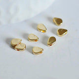 EP Perle goutte laiton doré 18k,perle dorée or,fournitures créatives, sans nickel,creation bijoux,perle géométrique,6mm,x 30-G34