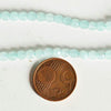 EP -Perle jade naturel facetté bleu turquoise 4mm, le fil de 35cm-G668