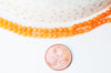 EP Perle jade orange clair, fourniture créative, perle jade,pierre naturelle,jade naturel,perle pierre,perle facette,4mm,fil de 84 perles G5011