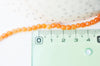 EP Perle jade orange clair, fourniture créative, perle jade,pierre naturelle,jade naturel,perle pierre,perle facette,4mm,fil de 84 perles G5011