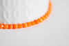 EP Perle jade orange naturelle facette 4mm, x1 fil de 90 perles G0270