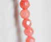 EP Perle jade rose rodochrosite, fourniture créative, perle jade,pierre naturelle,jade naturel,perle pierre,perle facette,4mm,fil de 91 perles