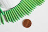 EP Perle pointe howlite verte, howlite naturelle,perle pierre verte,perle pierre,création bijoux,fil de 95 perles,20-50mm-G1560