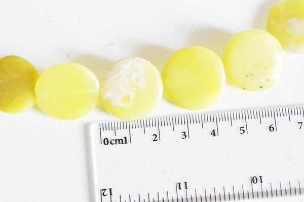 EP Perle ronde jade jaune feuille,pierre précieuse,pierre naturelle,jade jaune naturel,perle pierre,pierre roulée,bijou pierre,22mm,les 5-G600