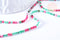 EP -Perle ronde rubis sur zoisite facetté 2mm, perle pierre naturelle, création bijou pierre naturelle,le fil de 39cm G6788
