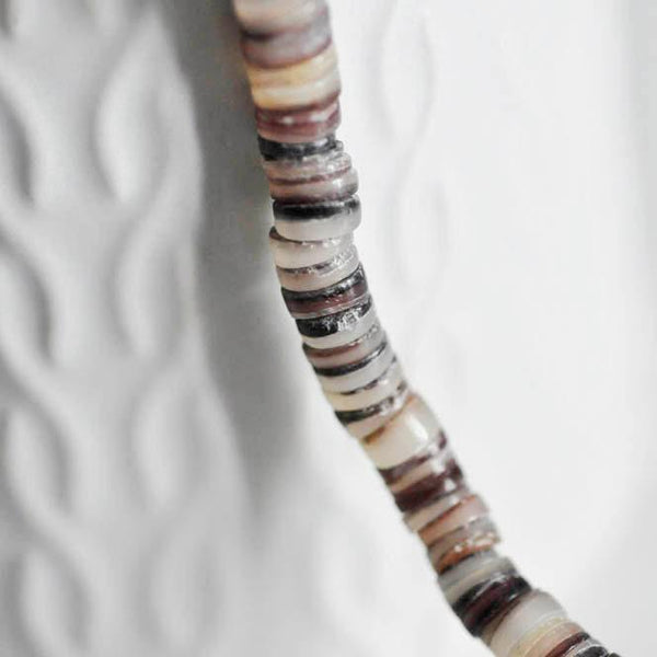 EP Perles coquillage marron beige,fabrication bijoux,Perle coquillage,coquillage naturel, fourniture créative,le fil 275 perles-G1265