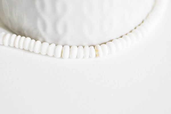 EP -Perles ronde naturelles coquillage blanc de 170 perles G1941