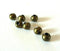 EP Perles rondes bronze intercalaires, fournitures créatives, perles bronze, fournitures bronzes,création bijoux, 10 perles, 10mm