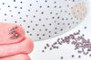 EP-Perles tube verre marron glacé métallisé mat façon Delica miyuki, x1 sachet de 8g (G7771)