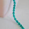 EP Perles verre vert, Perles verre, perle forme ovale, fourniture créative, grain de riz, vert emeraude topaze, x 50-G716