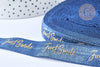 EP Ruban élastique bleu or JUST SMILE EFJF 16mm, 1 mètre x1 G6906
