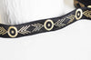 EP Ruban élastique motif Aztèque or EFJF, fabrication bijoux, bracelet EVJF,ruban mariage,fourniture créative,scrapbooking,16mm,1 mètre-G1578