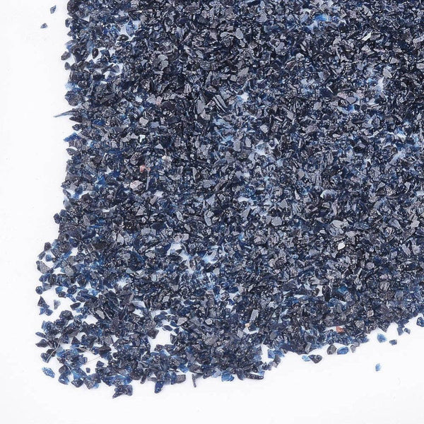 EP Sable pierre chips quartz bleu foncé 0.3-2mm non percé, x20gr (G5162)