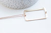 EP Support barrette clip fer doré rectangle sans plateau 55mm, x1 (G4720)