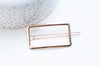 EP Support barrette clip fer doré rectangle 55mm, x1 (G4720)