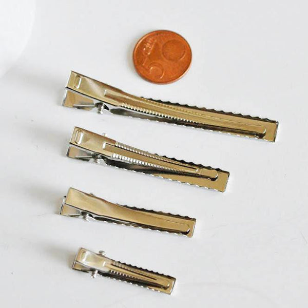 EP Supports barrette pince crocodile fer platine 35-76mm, x4 (G1699)