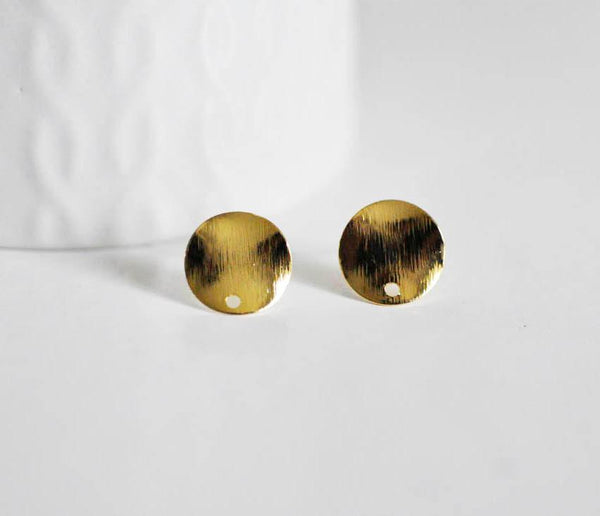 EP-Supports boucles puce rond doré 14k 12mm, x2 (G5926)