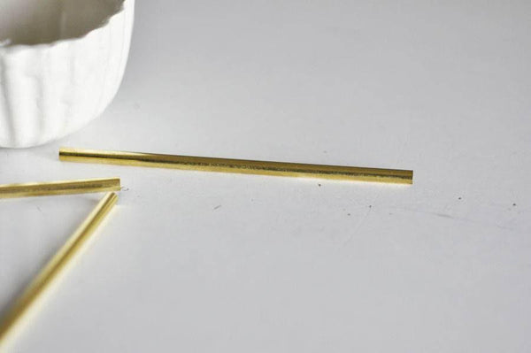 EP Tube grand laiton brut 100mm, x1 (G0658)