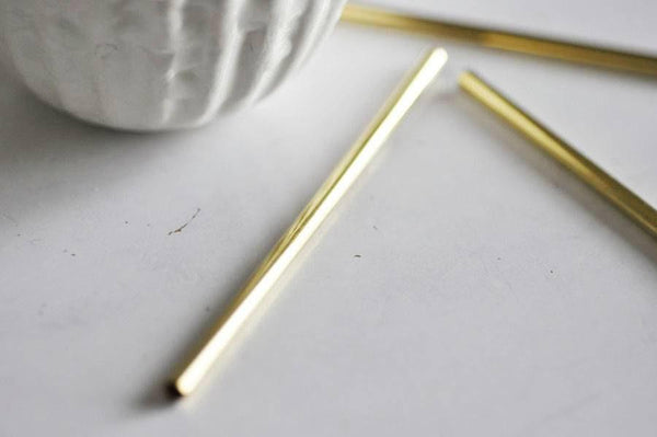 EP Tube grand laiton brut 100mm, x1 (G0658)