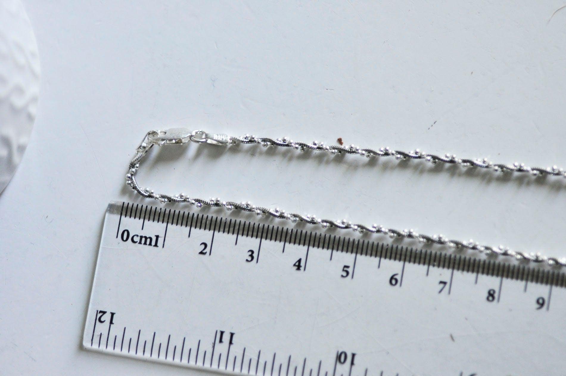 EP collier 2 couleurs argent massif,-chaine serpet,chaine complète,création collier,argent 925, création bijoux0.8mm,40cm-G0277