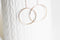 EP collier cercles entrelacé acier inoxydable or rose,collier sans nickel,collier minimaliste, cadeau St valentin 2mm,45cm-G0632